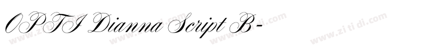 OPTI Dianna Script B字体转换
